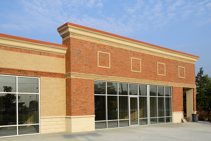 a brick type commercial establishment